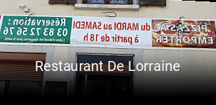 Restaurant De Lorraine