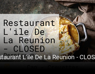 Restaurant L'ile De La Reunion - CLOSED