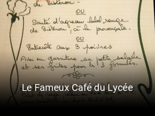 Le Fameux Café du Lycée