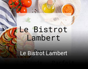 Le Bistrot Lambert