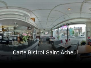 Carte Bistrot Saint Acheul