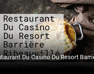 Restaurant Du Casino Du Resort Barrière Ribeauvillé